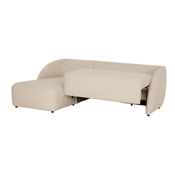 Norrby 3-sits Vänstervänd Längsbäddad Bäddsoffa 142.5x224 cm i Tyg - Beige - Möbler - Soffa - Bäddsoffa