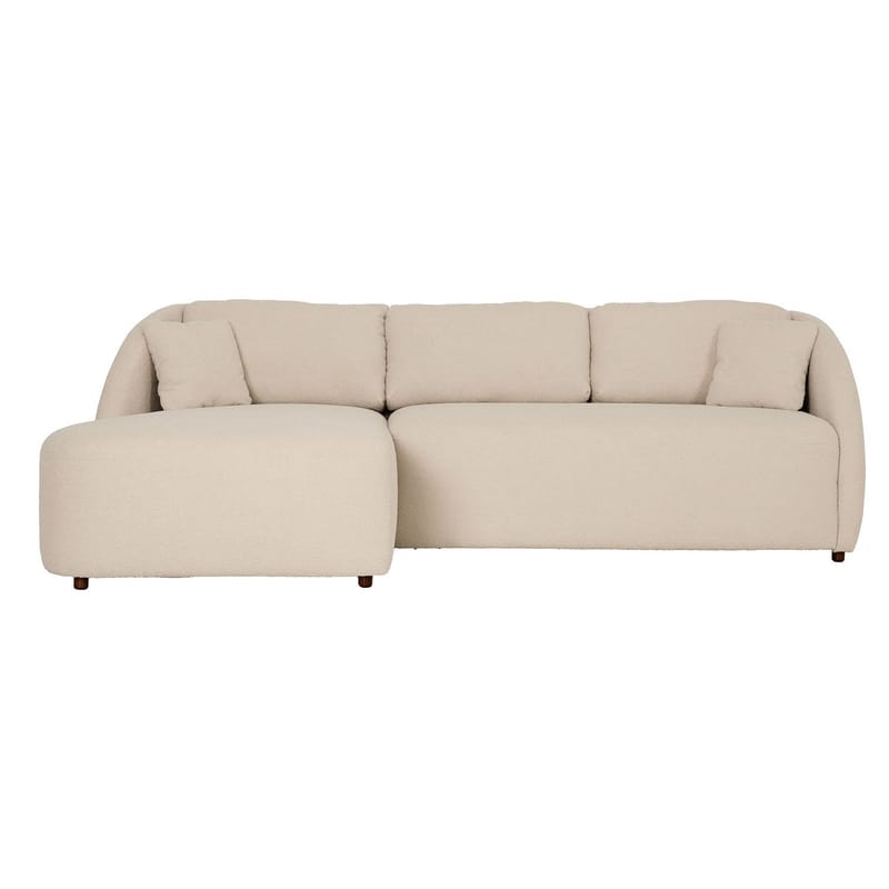 Norrby 3-sits Vänstervänd Längsbäddad Bäddsoffa 142.5x224 cm i Tyg - Beige - Möbler - Soffa - Bäddsoffa