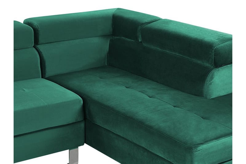Norreia 5-sits Hörnbäddsoffa Vänster - Sammet/Grön - Möbler - Soffa - Bäddsoffa