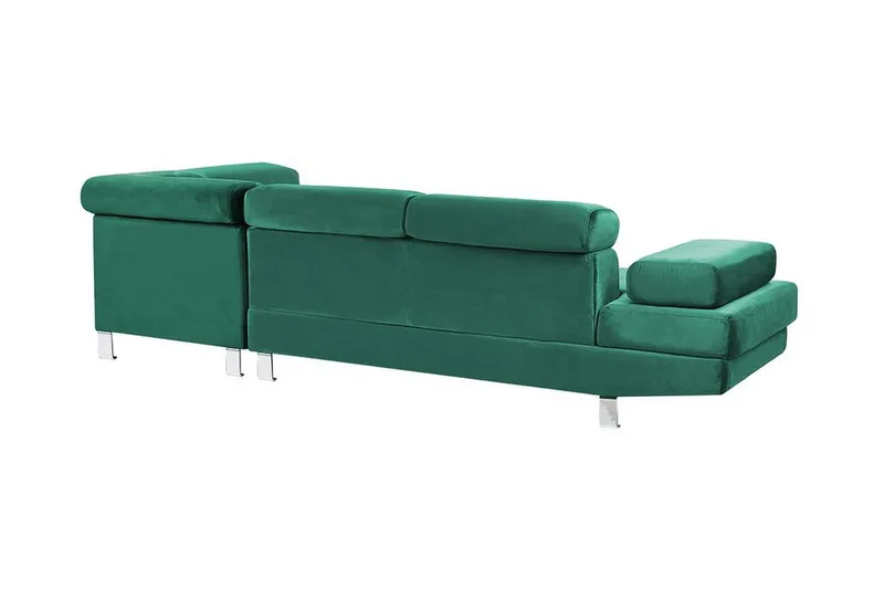 Norreia 5-sits Hörnbäddsoffa Vänster - Sammet/Grön - Möbler - Soffa - Bäddsoffa
