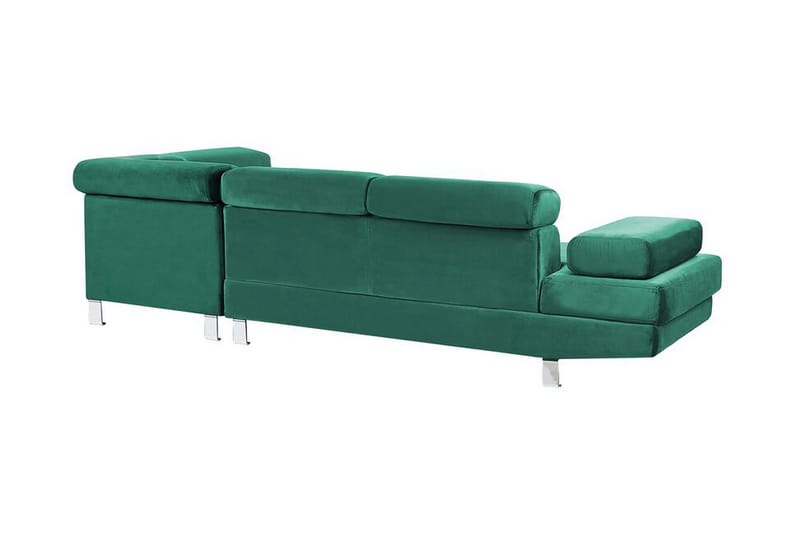 Norreia 5-sits Hörnbäddsoffa Vänster - Sammet/Grön - Möbler - Soffa - Bäddsoffa