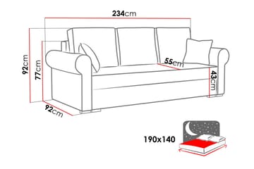 Olimpia soffa - Mörkblå - Möbler - Soffa - Bäddsoffa