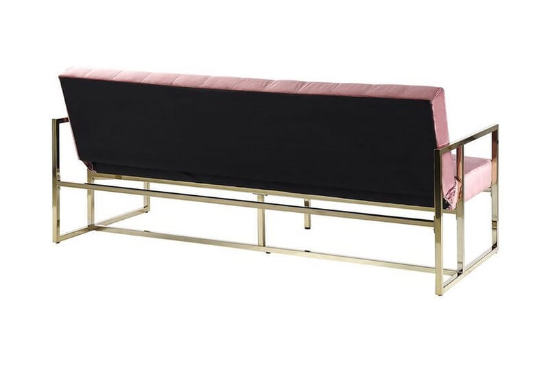 Ordsbo 3-sits Bäddsoffa - Sammet/Rosa - Möbler - Soffa - Bäddsoffa