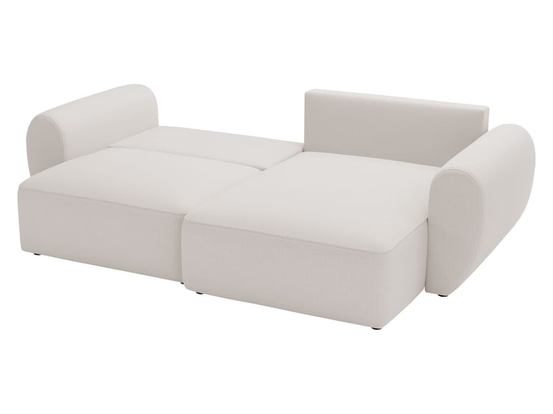 Osvar 3-sits Bäddsoffa med Divan Höger och Förvaring - Beige - Möbler - Soffa - Bäddsoffa