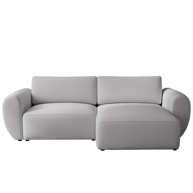 Osvar 3-sits Bäddsoffa med Divan Höger och Förvaring, Grå