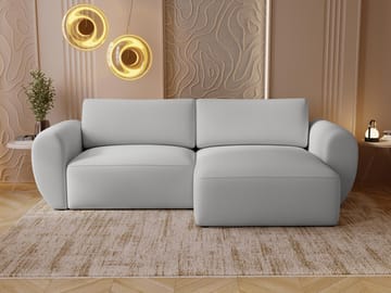 Osvar 3-sits Bäddsoffa med Divan Höger och Förvaring - Grå - Möbler - Soffa - Bäddsoffa