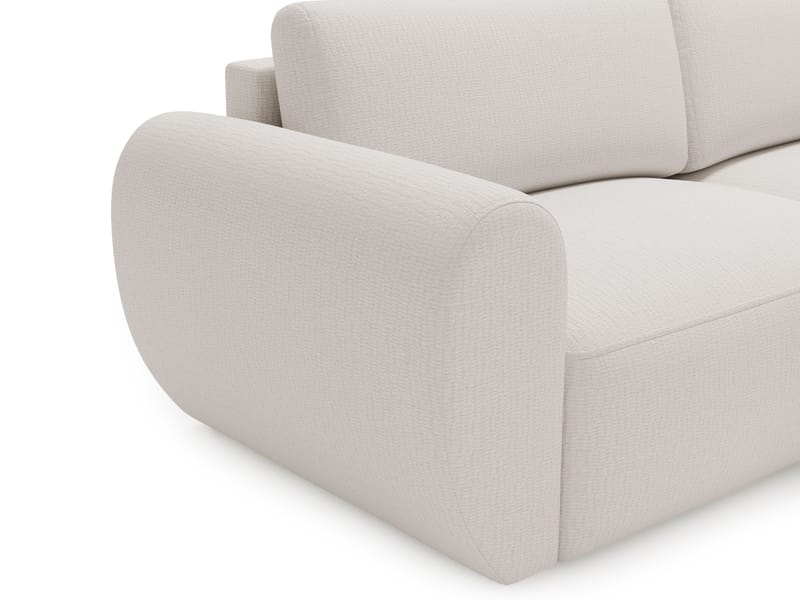 Osvar 3-sits Bäddsoffa med Divan Höger och Förvaring - Vit - Möbler - Soffa - Bäddsoffa