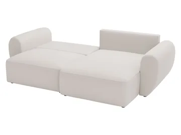 Osvar 3-sits Bäddsoffa med Divan Höger och Förvaring - Vit - Möbler - Soffa - Bäddsoffa