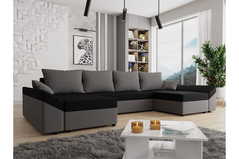 Ovadia 5-sits Bäddsoffa - Mörkgrå - Möbler - Soffa - Bäddsoffa