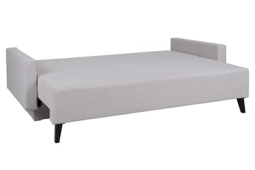 Oviedo 3-sits Bäddsoffa med Förvaring 95x215 cm i Tyg - Grå - Möbler - Soffa - Bäddsoffa