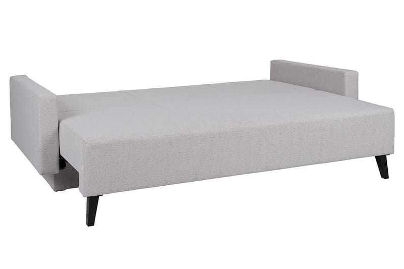 Oviedo 3-sits Bäddsoffa med Förvaring 95x215 cm i Tyg - Grå - Möbler - Soffa - Bäddsoffa