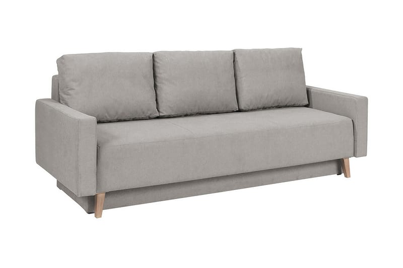 Oviedo Bäddsoffa 215x95x86 cm - Grå/Lila - Bäddsoffa - Bäddsoffa 3 sits