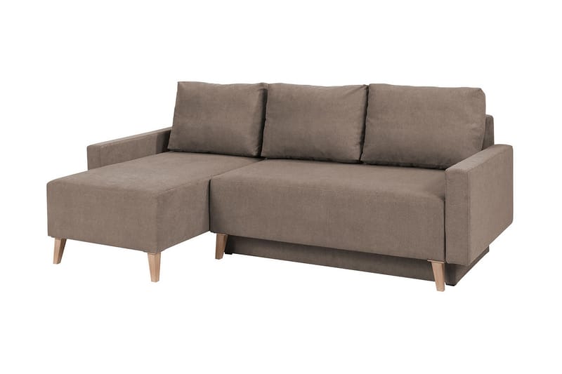 Oviedo Divanbäddsoffa 225x140x88 cm - Brun - Bäddsoffa - Bäddsoffa divan