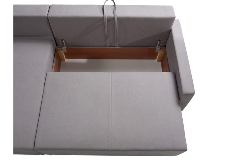 Oviedo Divanbäddsoffa 225x140x88 cm - Grå - Möbler - Soffa - Bäddsoffa