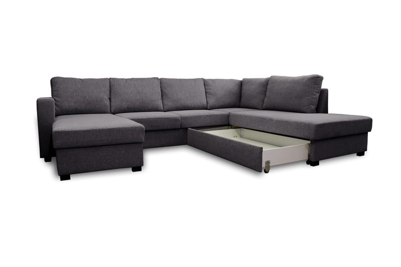 Paris U-Bäddsoffa Höger - Mörkgrå - Möbler - Soffa - Bäddsoffa