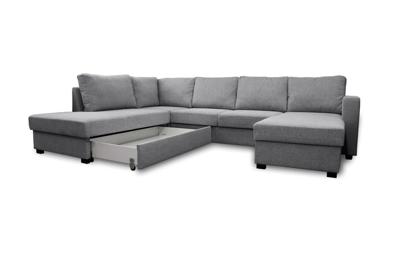 Paris U-Bäddsoffa Vänster - Ljusgrå - Möbler - Soffa - Bäddsoffa