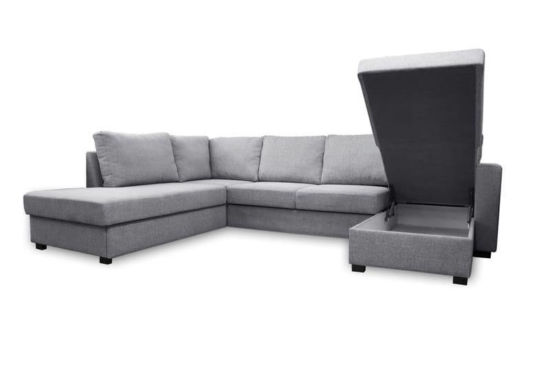 Paris U-Bäddsoffa Vänster - Ljusgrå - Möbler - Soffa - Bäddsoffa