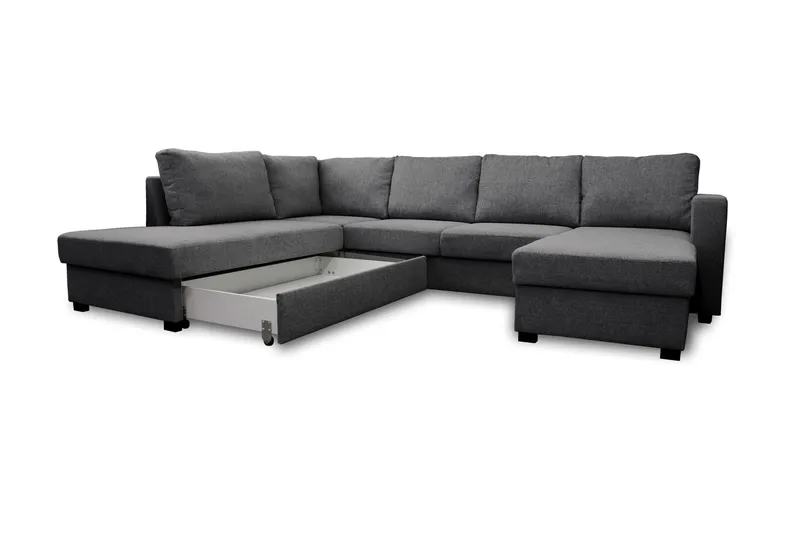 Paris U-Bäddsoffa Vänster - Mörkgrå - Möbler - Soffa - Bäddsoffa