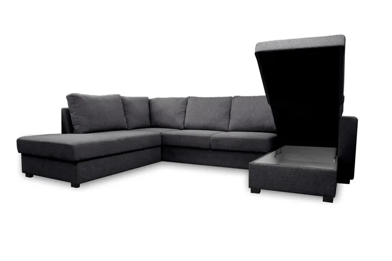 Paris U-Bäddsoffa Vänster - Mörkgrå - Möbler - Soffa - Bäddsoffa