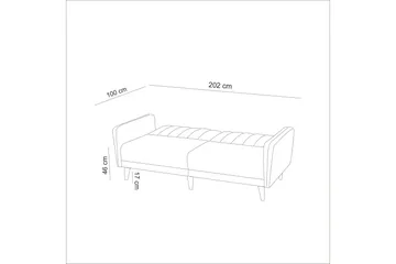 Pattyn Bäddsoffa 3-sits - Mörkblå - Möbler - Soffa - Bäddsoffa