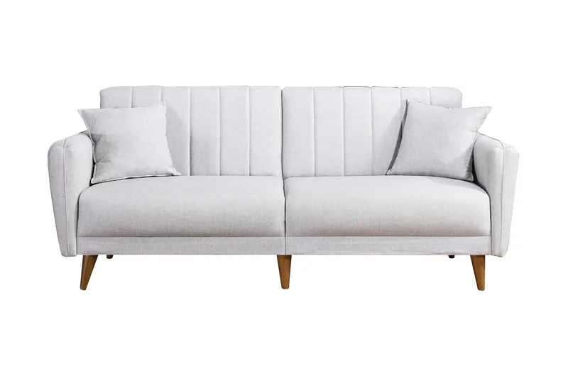 Pattyn Bäddsoffa i Tyg med Träben, Beige