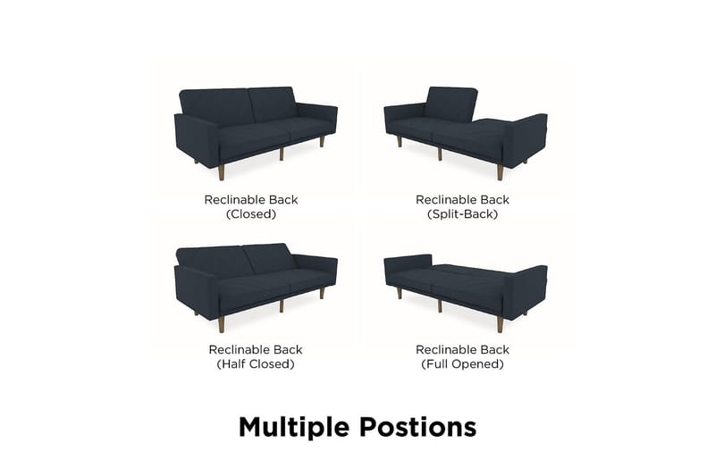 Paxson Bäddsoffa Marinblå - Dorel Home - Möbler - Soffa - Bäddsoffa