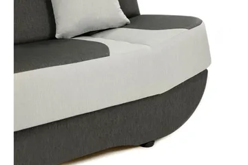 Pinto 3-sits Rektangulär Bäddsoffa i Tyg - Röd|Svart - Möbler - Soffa - Bäddsoffa
