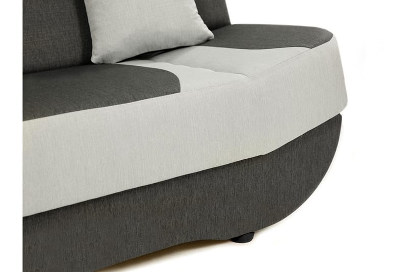 Pinto 3-sits Rektangulär Bäddsoffa i Tyg - Röd|Svart - Möbler - Soffa - Bäddsoffa
