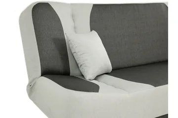 Pinto 3-sits Rektangulär Bäddsoffa i Tyg - Röd|Svart - Möbler - Soffa - Bäddsoffa