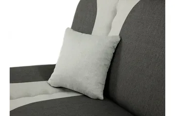 Pinto 3-sits Rektangulär Bäddsoffa i Tyg - Röd|Svart - Möbler - Soffa - Bäddsoffa