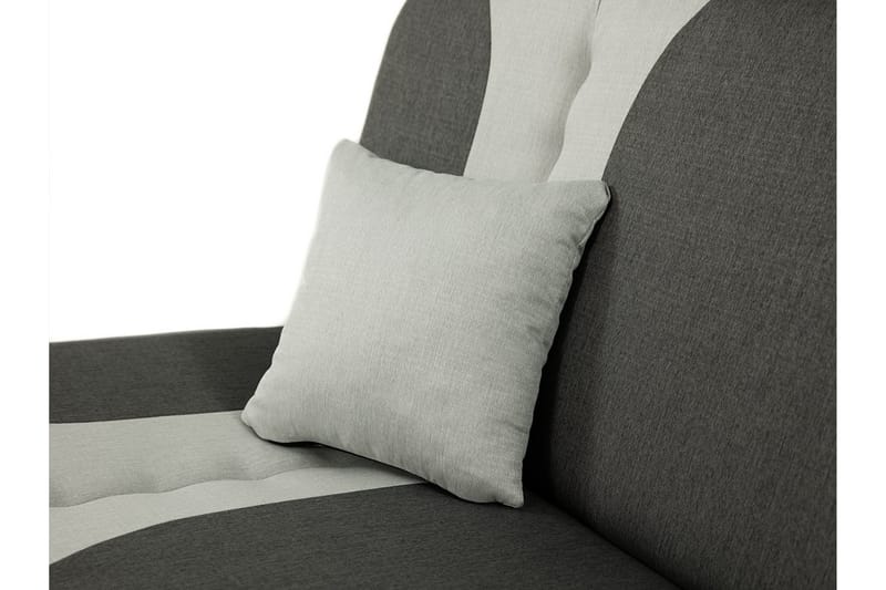 Pinto 3-sits Rektangulär Bäddsoffa i Tyg - Röd|Svart - Möbler - Soffa - Bäddsoffa