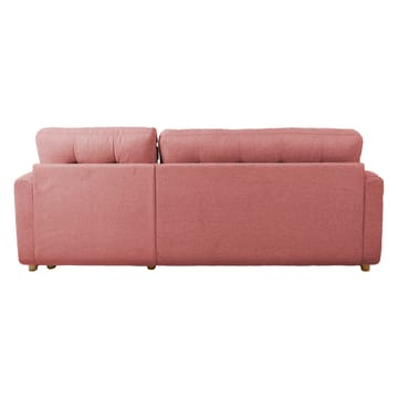 Porsen Vändbar L-formad Hörnbäddsoffa 128x198 cm med Förvaring i Tyg - Rosa - Möbler - Soffa - Bäddsoffa