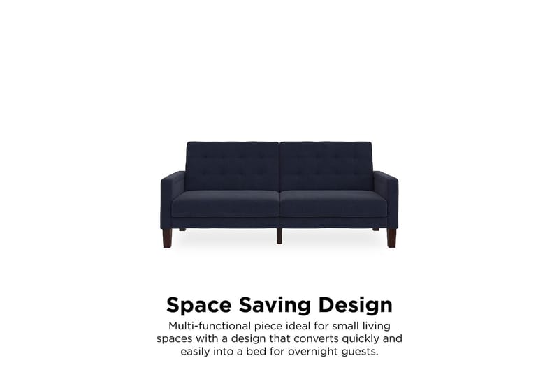 Porter 2-sits Bäddsoffa Linneblå - Dorel Home - Möbler - Soffa - Bäddsoffa - Bäddsoffa 2 sits