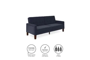 Porter 2-sits Bäddsoffa Linneblå - Dorel Home - Möbler - Soffa - Bäddsoffa - Bäddsoffa 2 sits