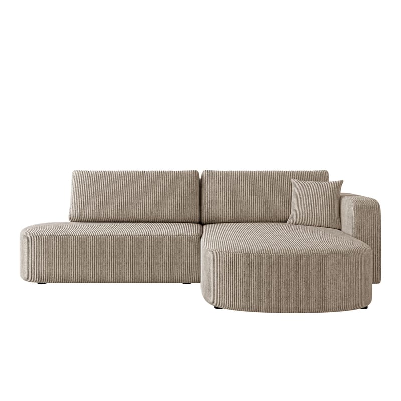 Pryda 4-sits Bäddsoffa divan höger med förvaring - beige - Möbler - Soffa - Bäddsoffa