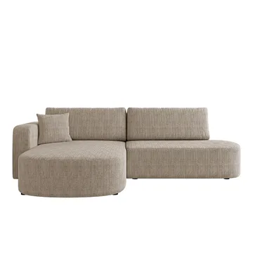 Pryda 4-sits Bäddsoffa divan vänster med förvaring