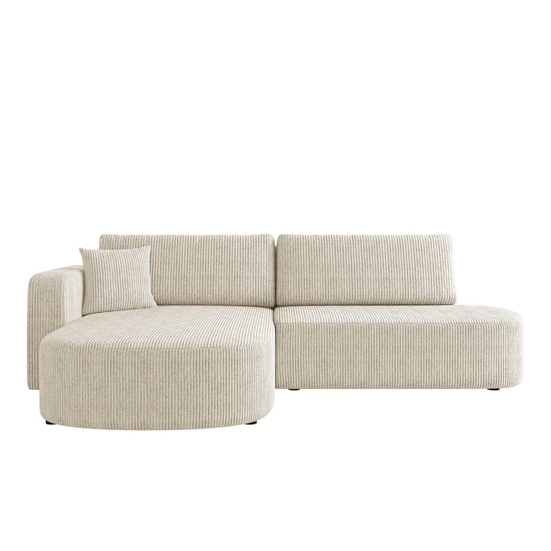 Pryda 4-sits Bäddsoffa divan vänster med förvaring - beige - Möbler - Soffa - Bäddsoffa