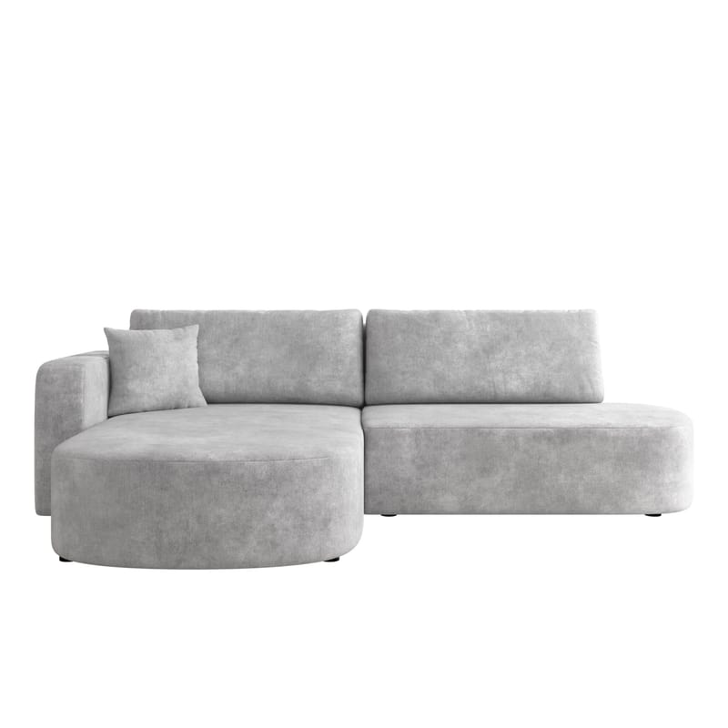 Pryda 4-sits Bäddsoffa divan vänster med förvaring, grå