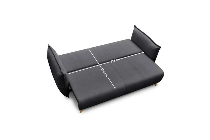 Puffin Bäddsoffa 3-sits - Antracit - Möbler - Soffa - Bäddsoffa