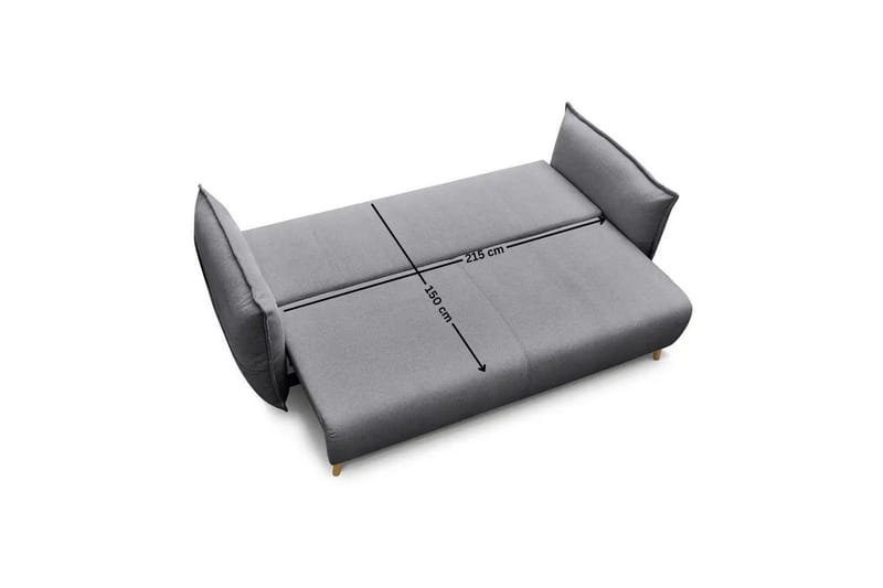 Puffin Bäddsoffa 3-sits - Grå - Möbler - Soffa - Bäddsoffa