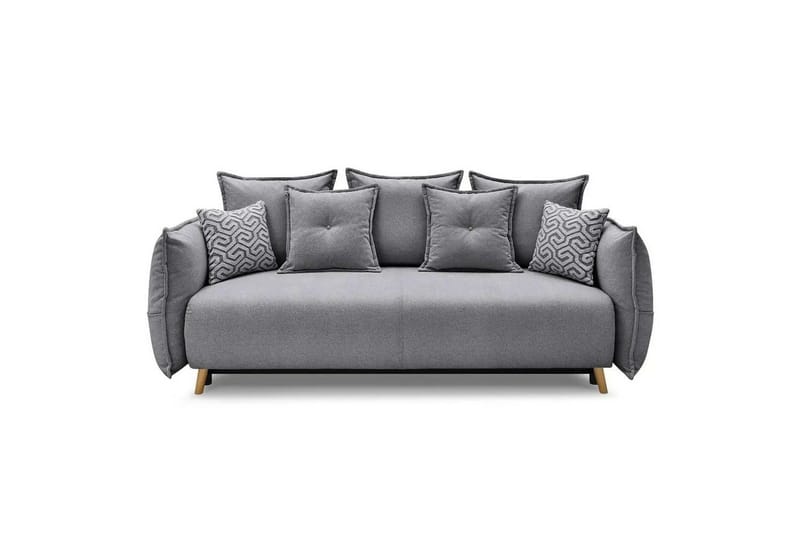 Puffin Bäddsoffa 3-sits - Grå - Möbler - Soffa - Bäddsoffa
