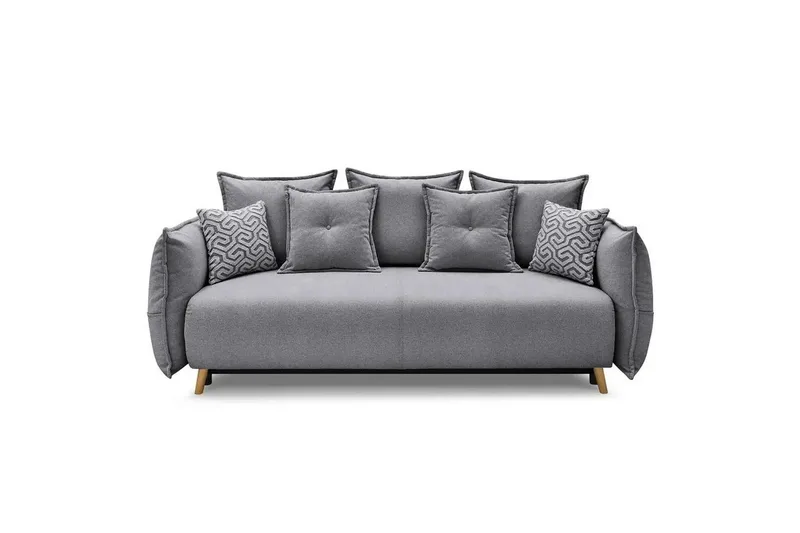 Puffin Bäddsoffa 3-sits - Grå - Möbler - Soffa - Bäddsoffa