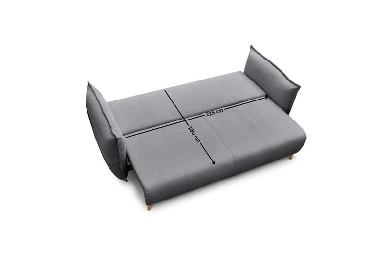 Puffin Bäddsoffa 3-sits - Grå - Möbler - Soffa - Bäddsoffa