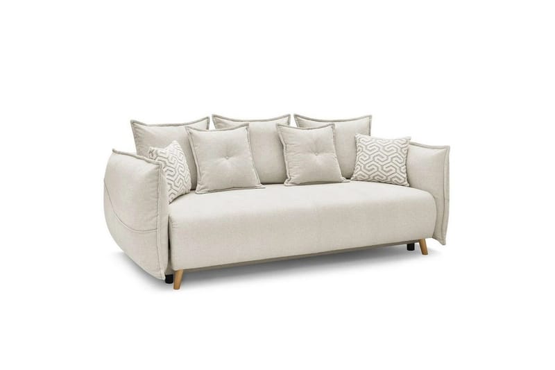 Puffin Bäddsoffa 3-sits - Krämvit - Möbler - Soffa - Bäddsoffa
