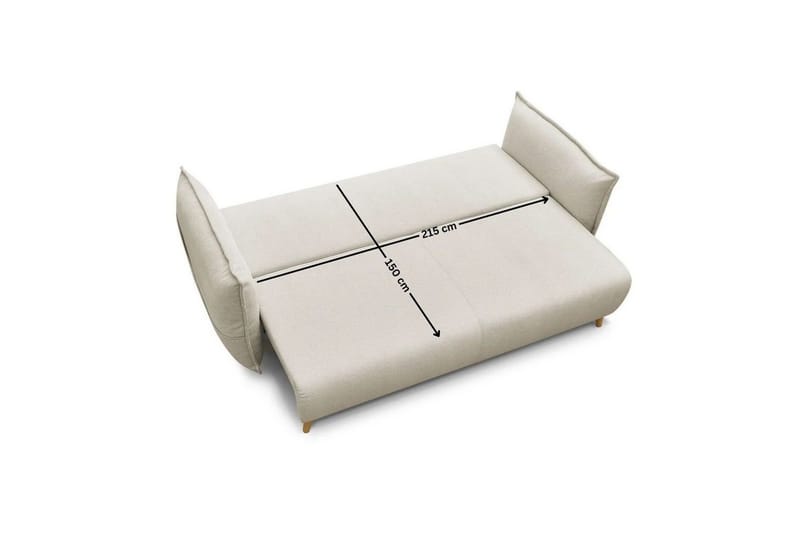 Puffin Bäddsoffa 3-sits - Krämvit - Möbler - Soffa - Bäddsoffa