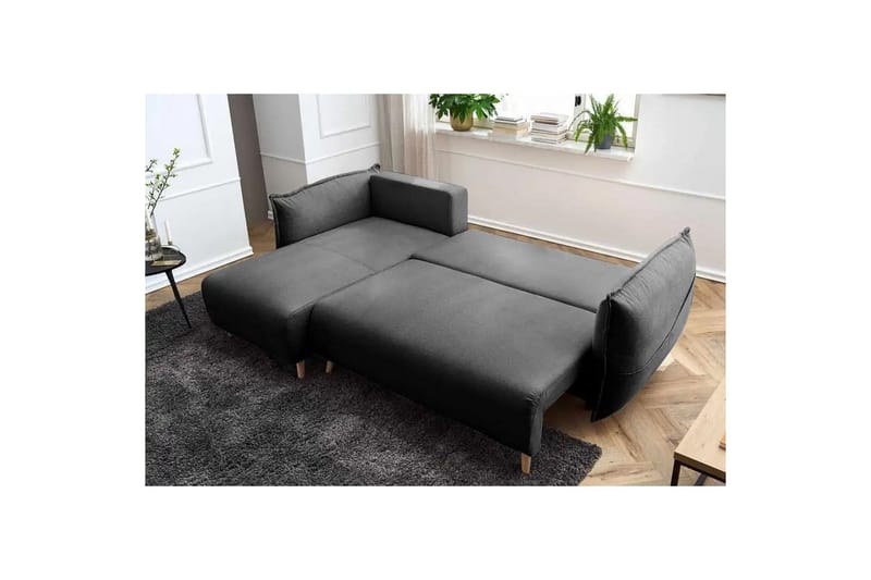 Puffin Bäddsoffa med Divan 3-sits - Antracit - Möbler - Soffa - Bäddsoffa