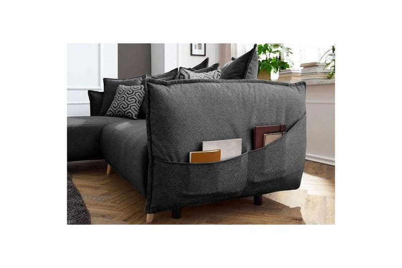 Puffin Bäddsoffa med Divan 3-sits - Antracit - Möbler - Soffa - Bäddsoffa