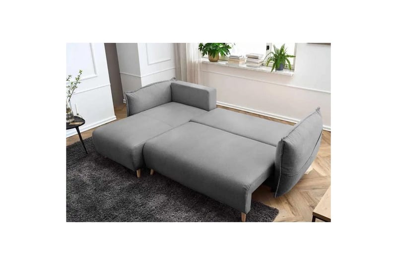 Puffin Bäddsoffa med Divan 3-sits - Grå - Möbler - Soffa - Bäddsoffa