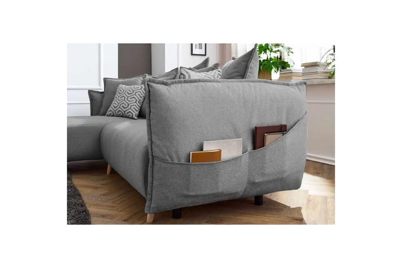 Puffin Bäddsoffa med Divan 3-sits - Grå - Möbler - Soffa - Bäddsoffa