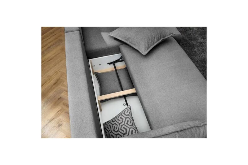 Puffin Bäddsoffa med Divan 3-sits - Grå - Möbler - Soffa - Bäddsoffa